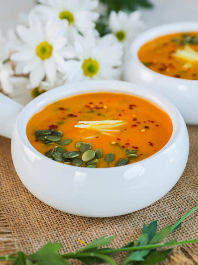 Sweet Potato Carrot Ginger Soup With Coconut Milk